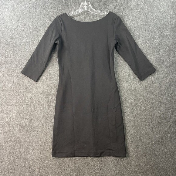 Amanda Uprichard Dress Women’s Medium Black 3/4 Sleeve Open Back Bodycon - Picture 1 of 7